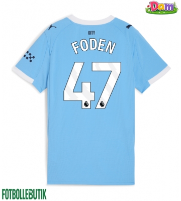 Manchester City Phil Foden #47 Hemmatröja Kvinnor 2025-26 Kortärmad